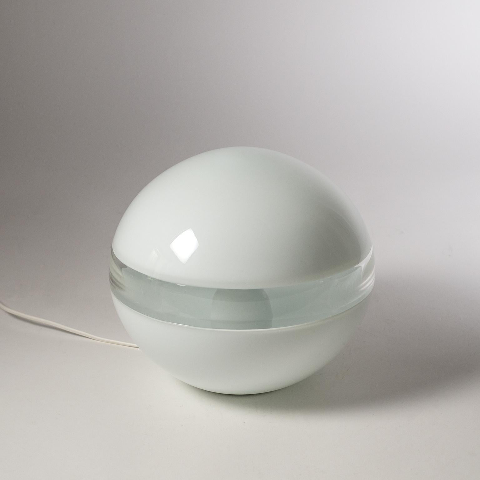 Vistosi Glass Orb Table Lamp, 1970s 1