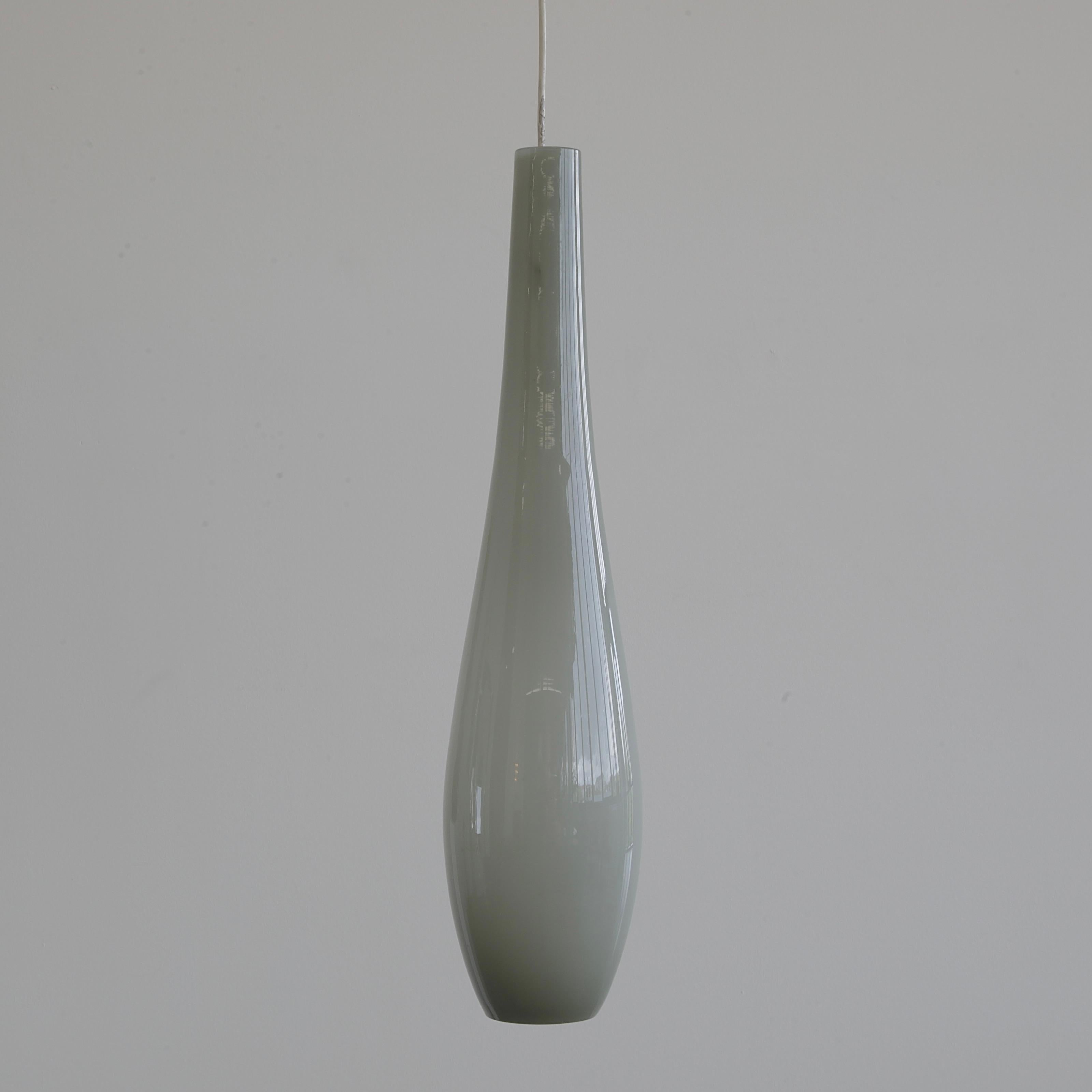 Mid-Century Modern Vistosi Glass Pendant by Alessandro Pianon, Italy 1960s For Sale