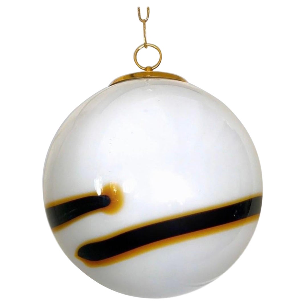 globe Vistosi bicolore en verre de Murano, Italie, 1970 en vente
