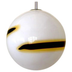 Vistosi globe with Glass Murano bicolore, Italy, 1970