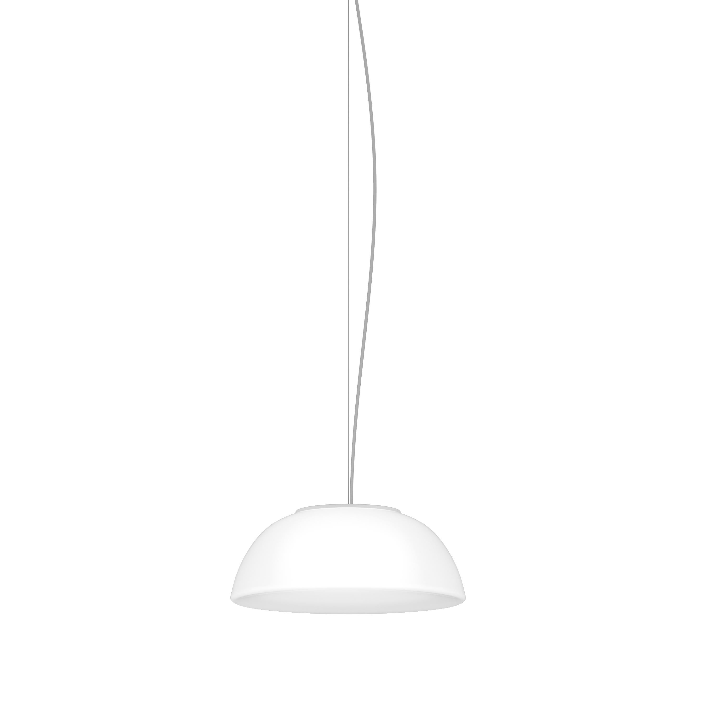 Modern Vistosi Infinita Pendant Glass in White For Sale