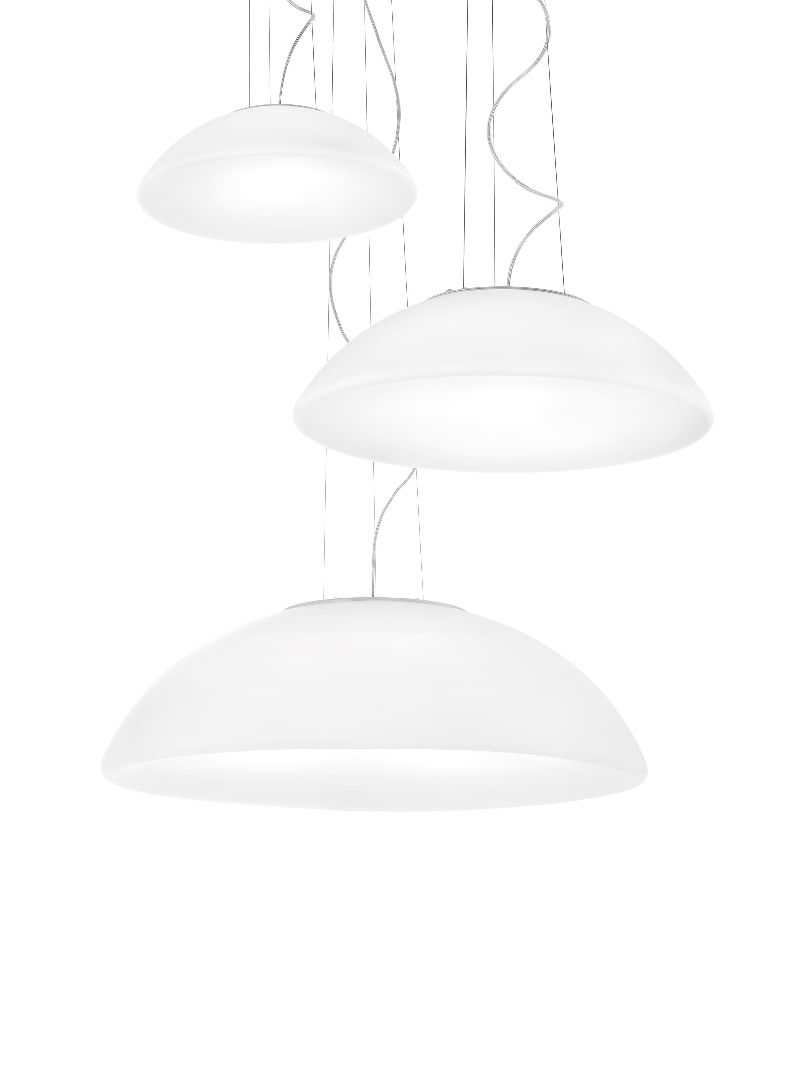 Vistosi Infinita Pendant Glass in White In New Condition For Sale In Mogliano Veneto, Treviso