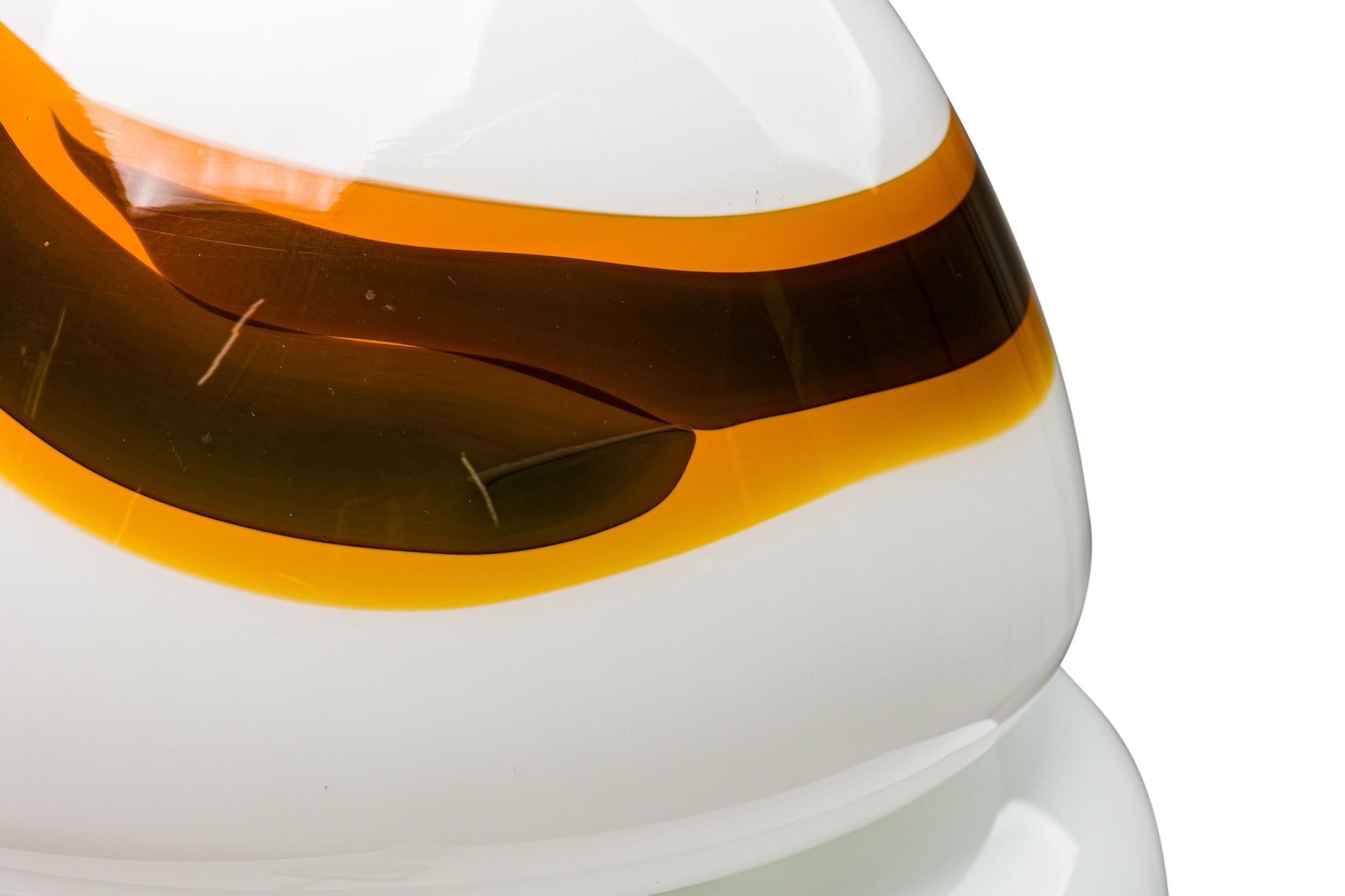 Vistosi Italienische Mitte des Jahrhunderts mundgeblasenes Murano Glas 