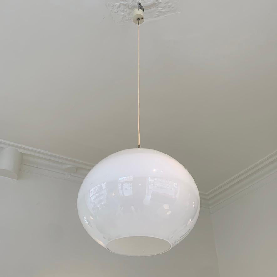 Mid-20th Century Vistosi Large Onion Shaped Pendant Lamp, circa 1960, Italy. For Sale