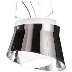 Vistosi LED Aria Pendant Light in Silver by Giovanni Barbato