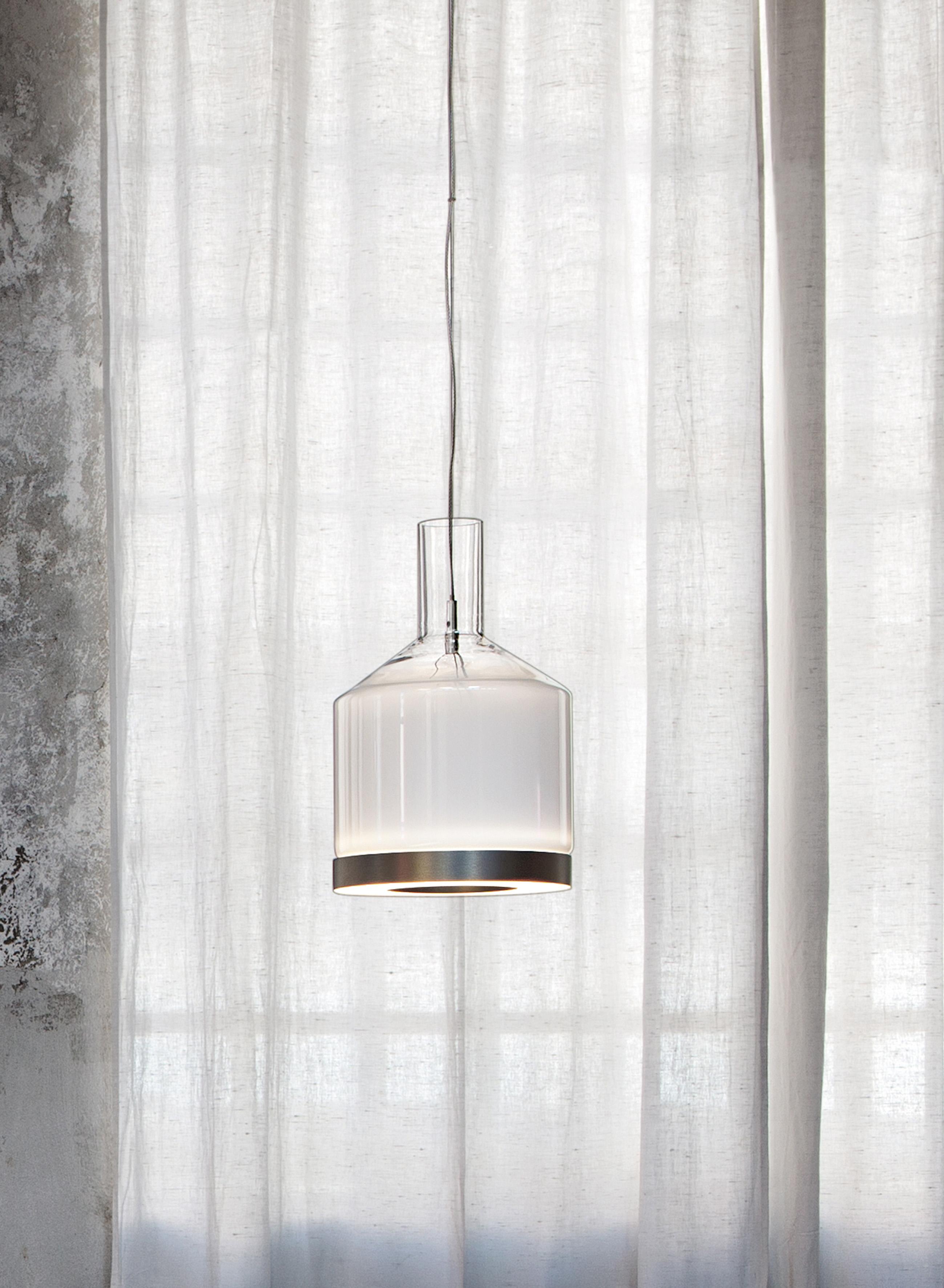 Glass Vistosi LED Medea SP1 Suspension Light by Oriano Favaretto For Sale