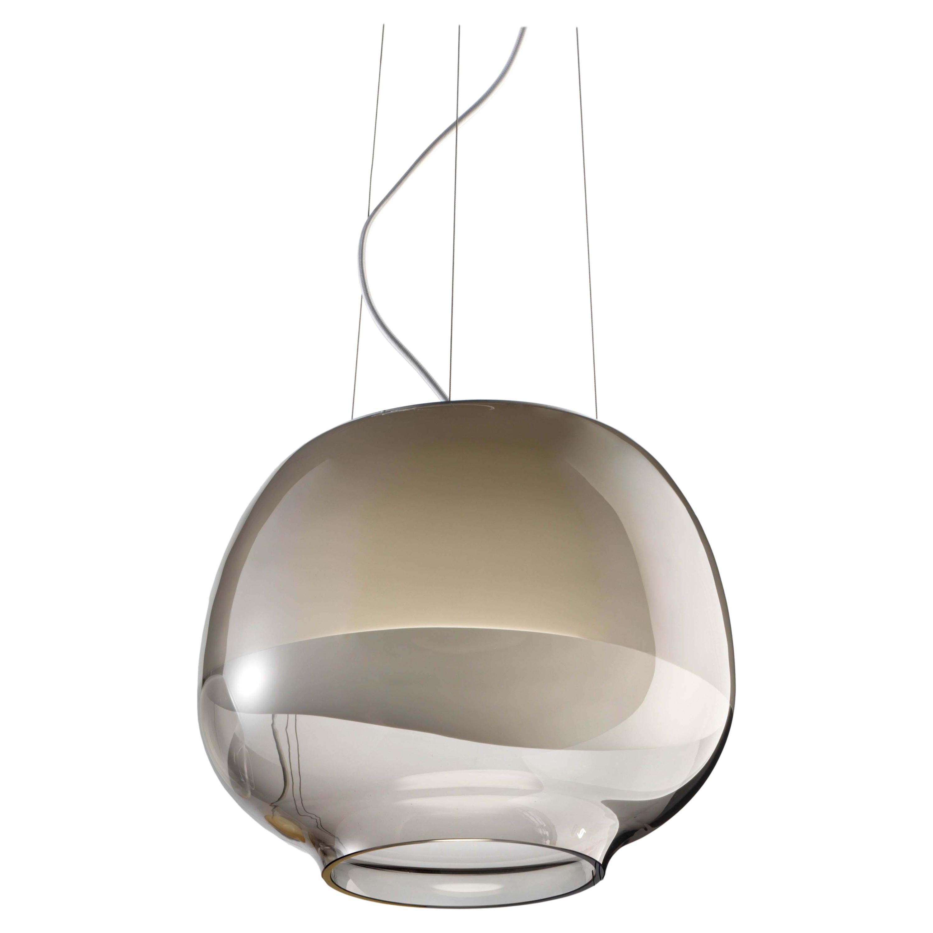 For Sale: Brown (Smoky) Vistosi LED Mirage SP Suspension Light by Giovanni Barbato