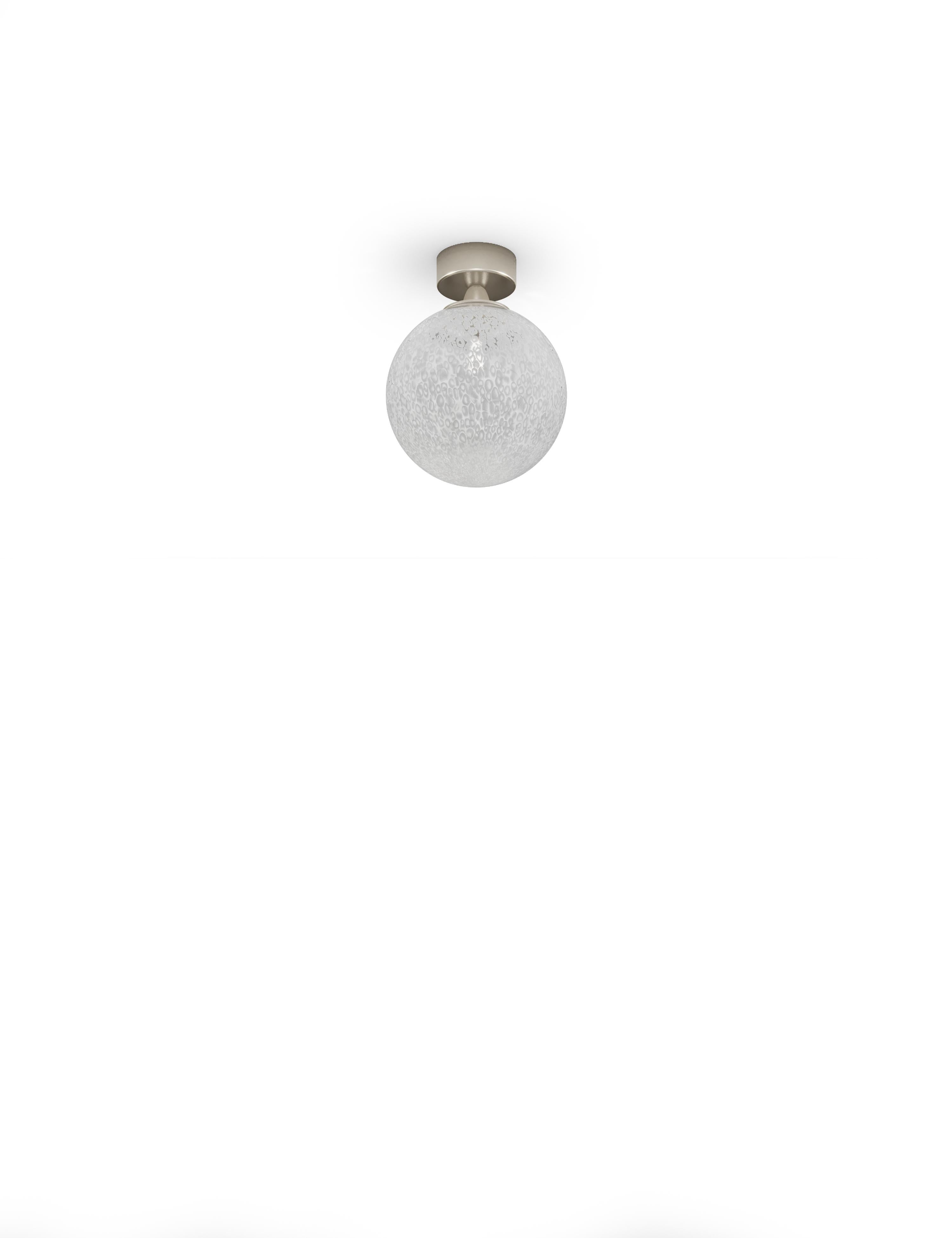 Moderne Vistosi LED Rina FA 16 Spot en blanc Murrina par Barbara Maggiolo en vente