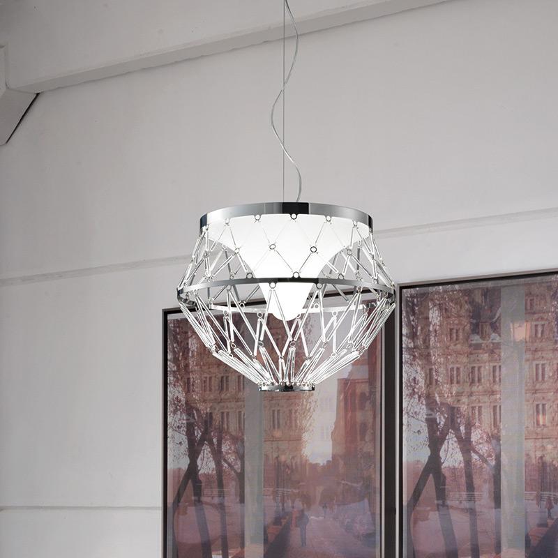 Modern Vistosi LED Starnet Pendant in Crystal by Gianni Veneziano e Luciana Di Virgilio