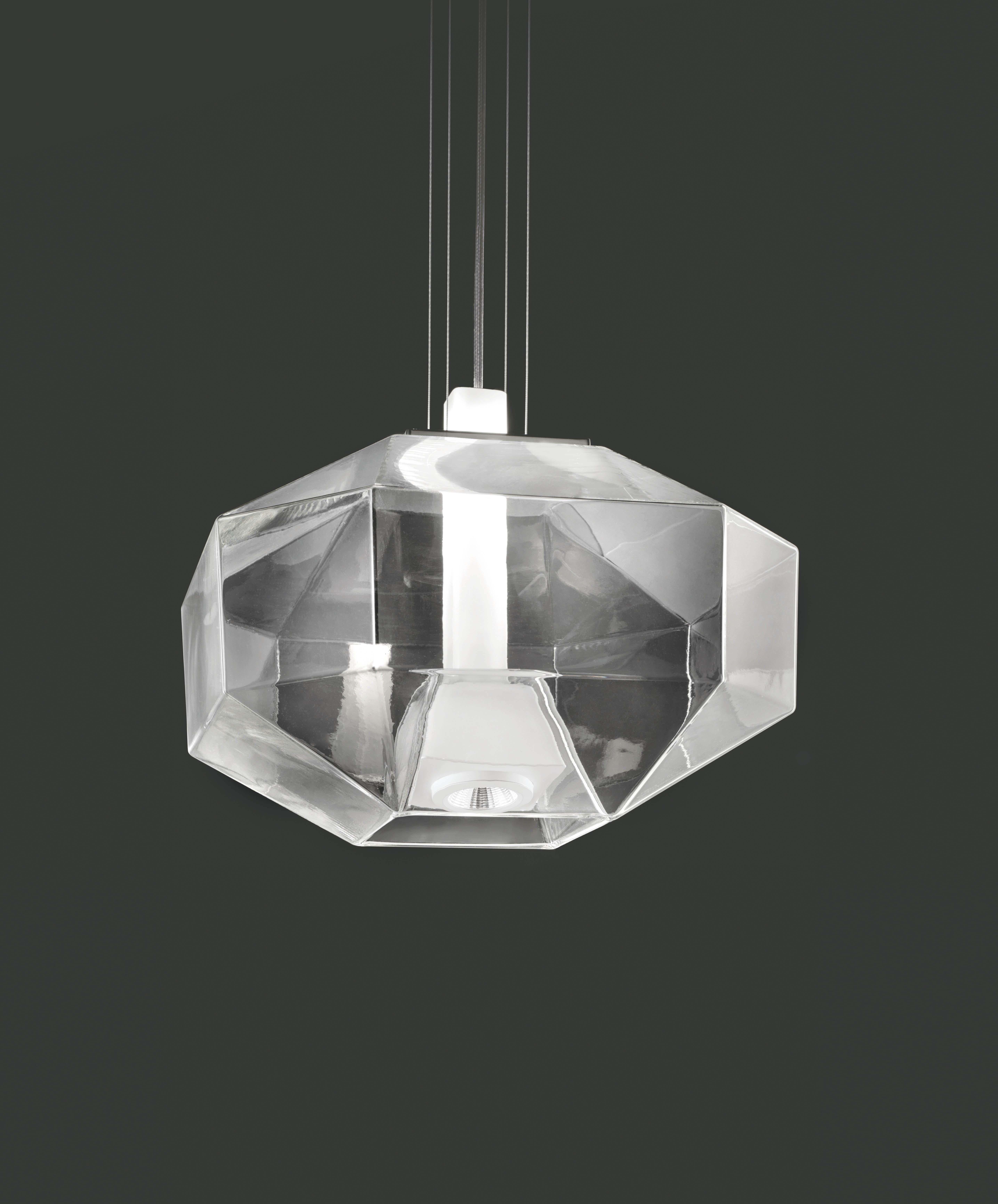 Modern Vistosi LED Stone SP Suspension Light by Hangar Design Group For Sale