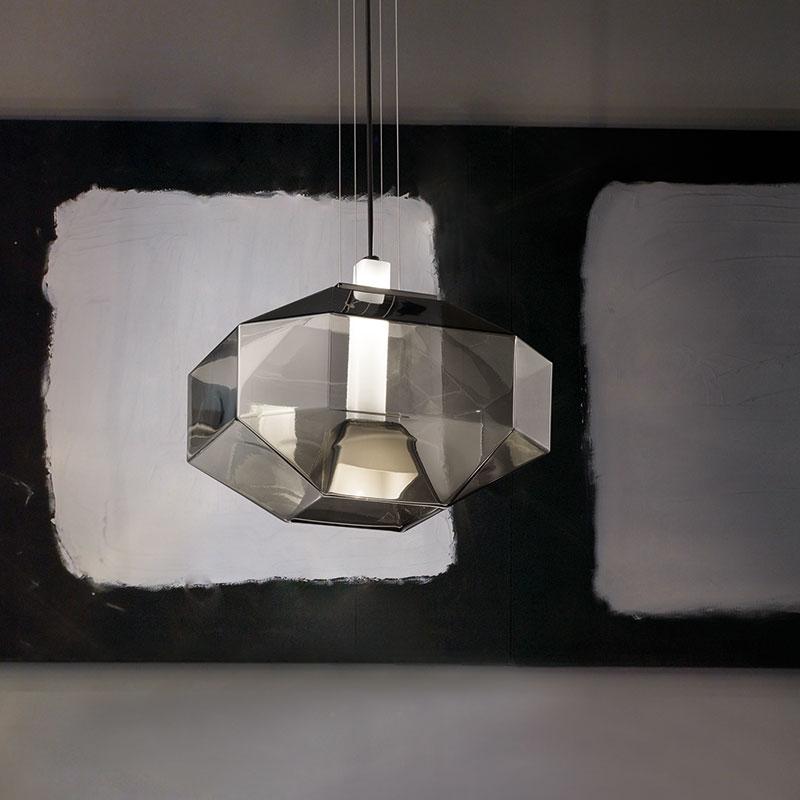 Italian Vistosi LED Stone SP Suspension Light by Hangar Design Group For Sale