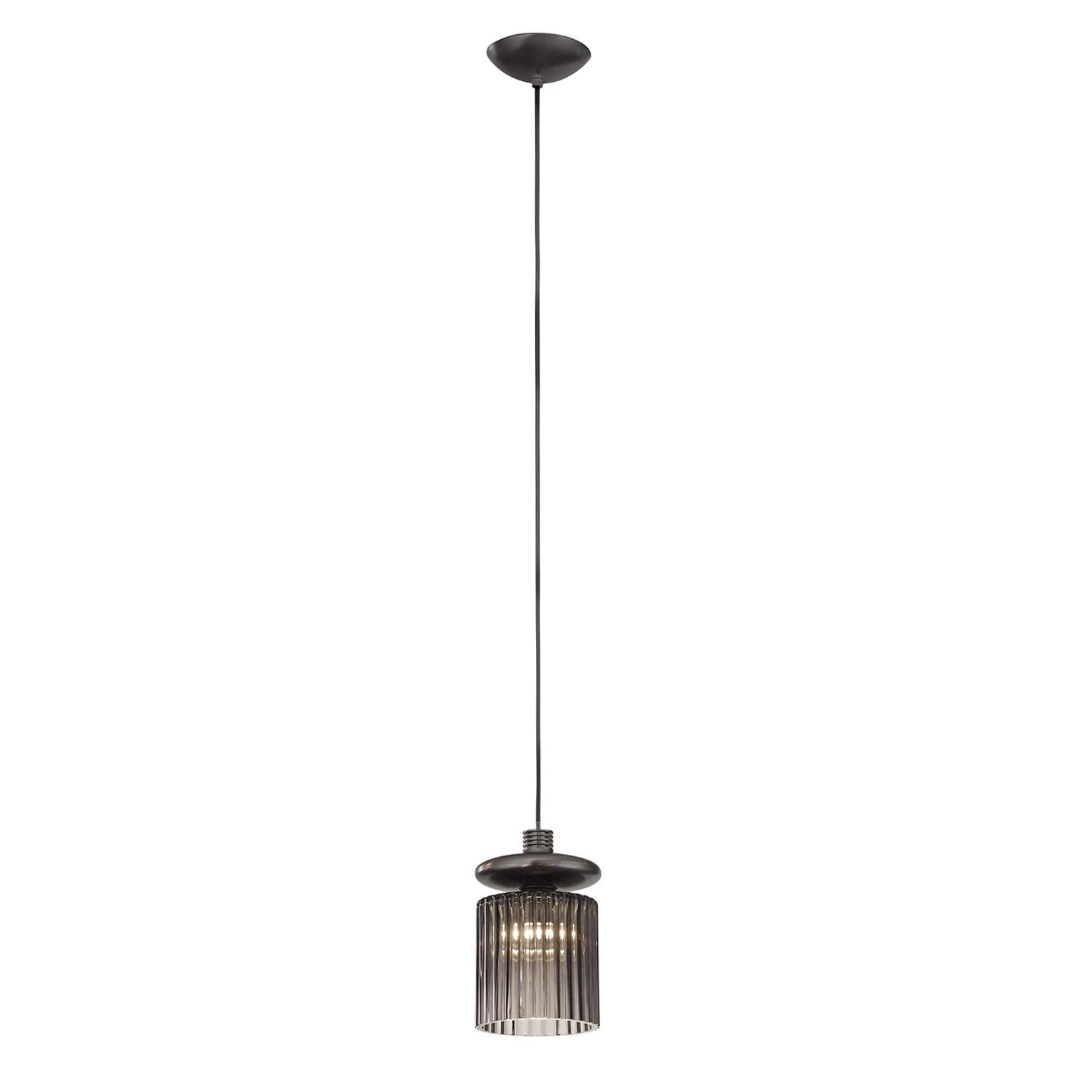 Vistosi LED Tread SP Sospensione con cornice in bronzo di Chiaramonte & Marin