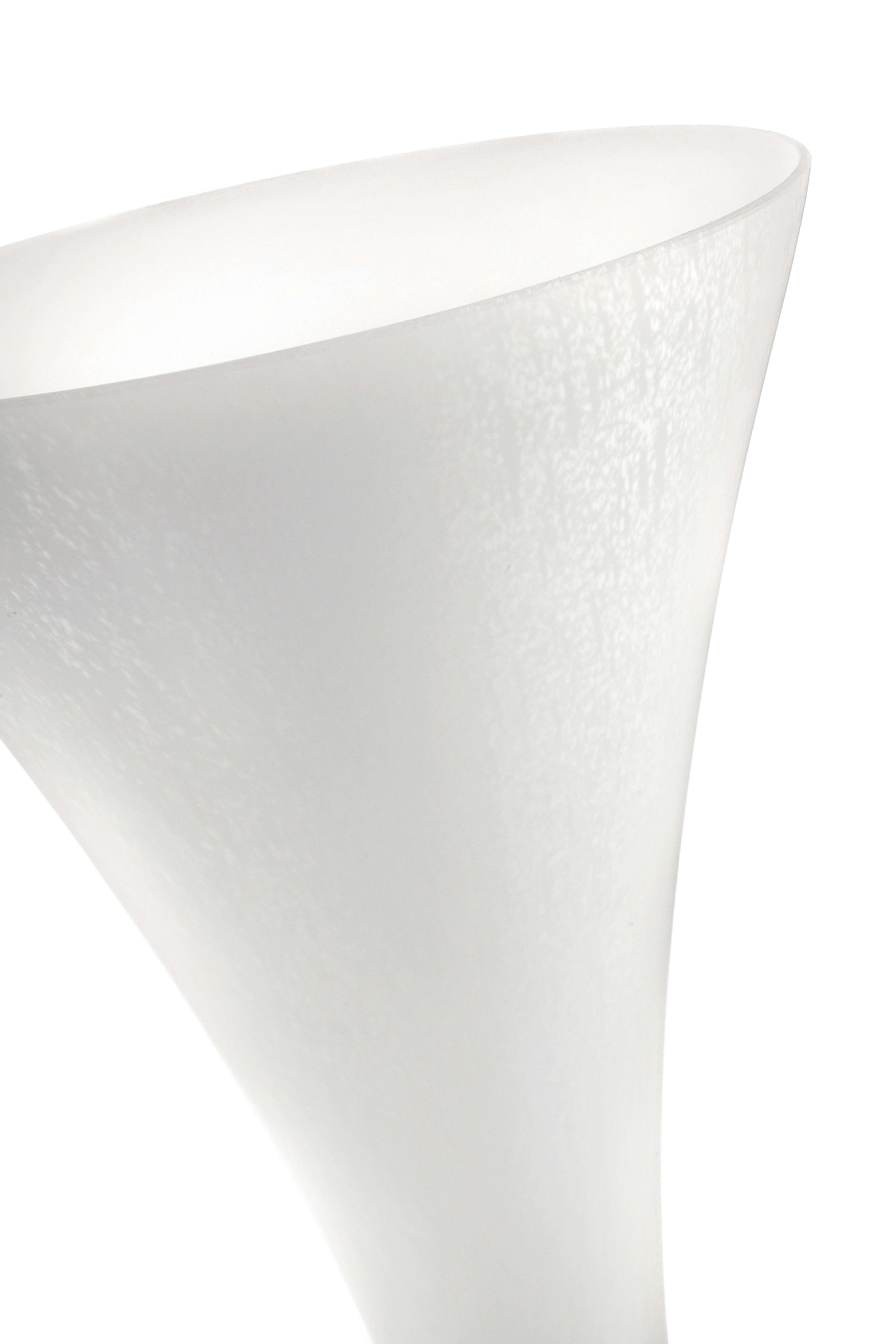Moderne Vistosi Lepanto PT Lampadaire en verre blanc par Luciano Vistosi en vente