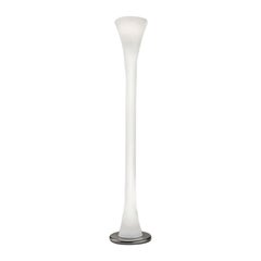 Vistosi Lepanto PT Floor Lamp in White Glass by Luciano Vistosi