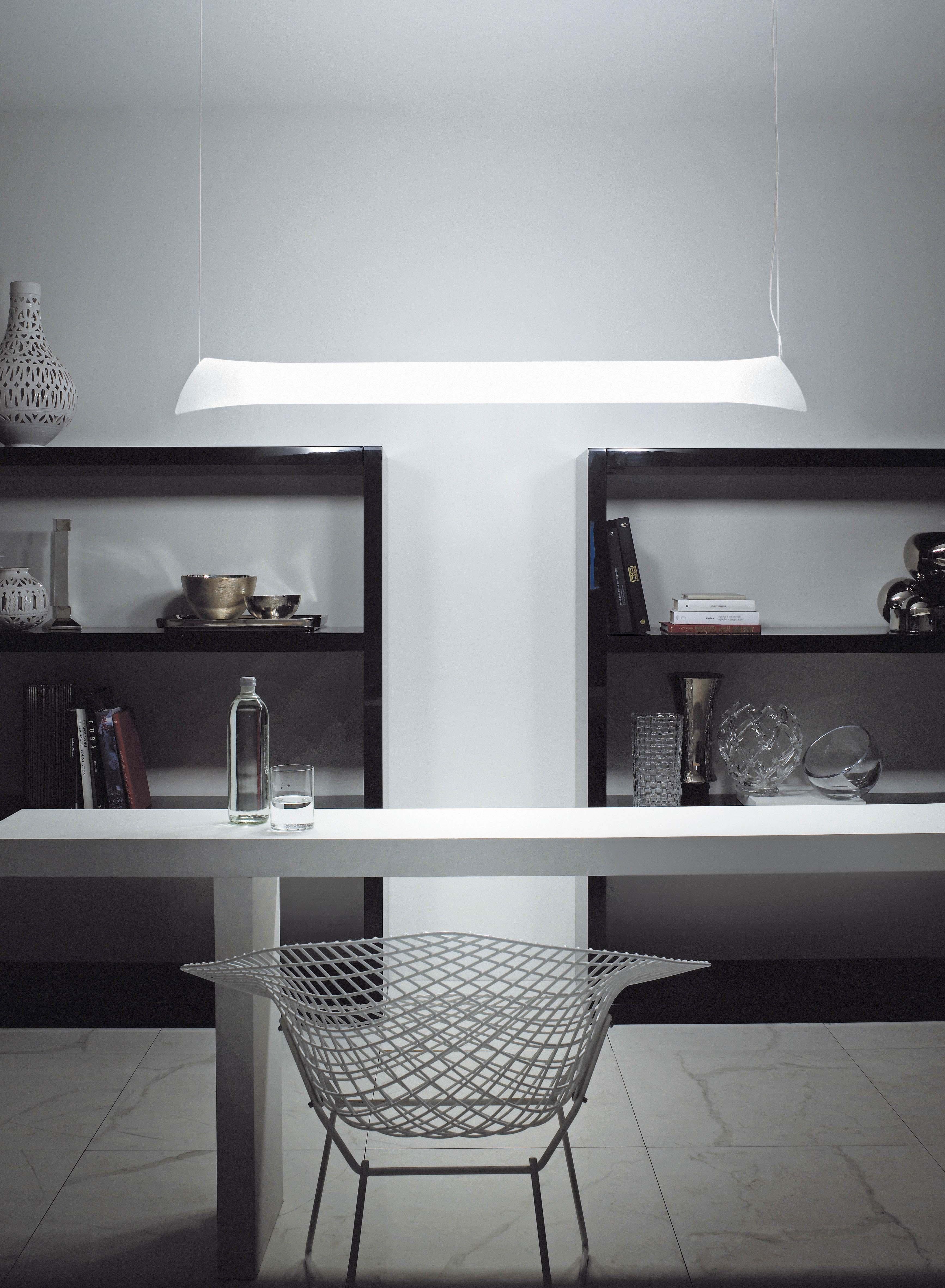 Vistosi Lepanto SP Suspension Light in White Glass by Luciano Vistosi In New Condition For Sale In Mogliano Veneto, Treviso