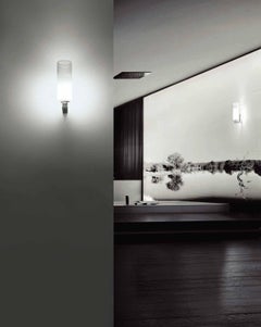 Vistosi Lio Wall Sconce in Crystal and White by Vistosi Historic Archive