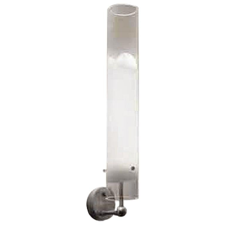 Vistosi Lio Wall Sconce in Crystal and White by Vistosi Historic Archive