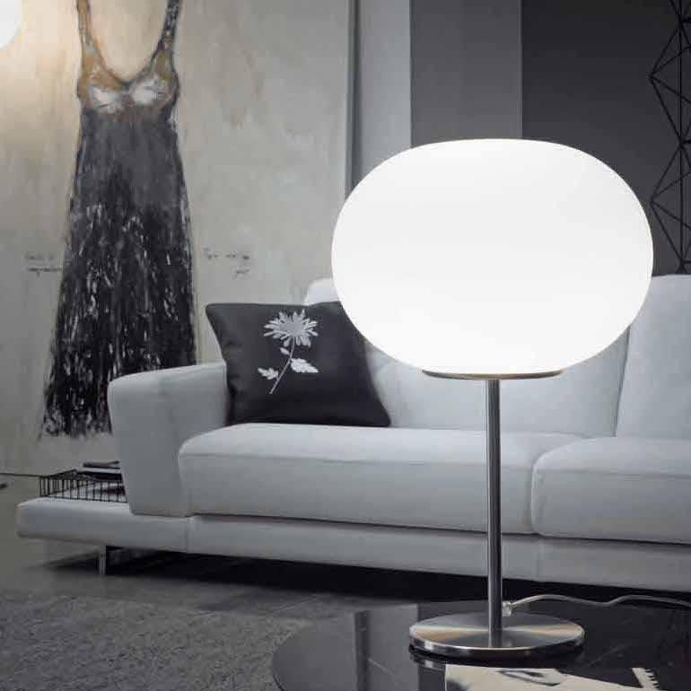 Moderne Lampe de table Lucciola Vistosi en blanc par Vetreria Vistosi Historic Archive en vente