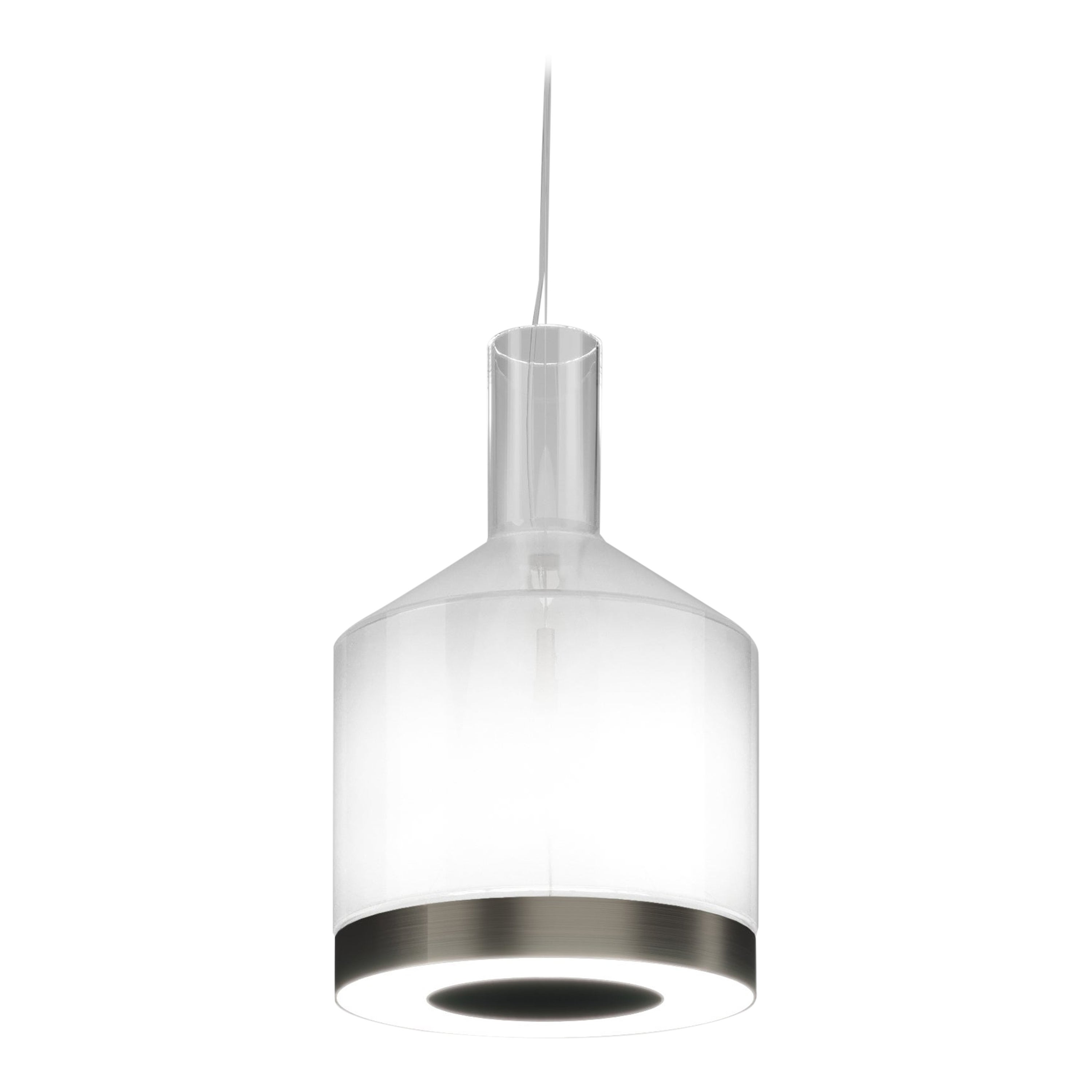 Vistosi Medea Pendant Light in White Glass Finish