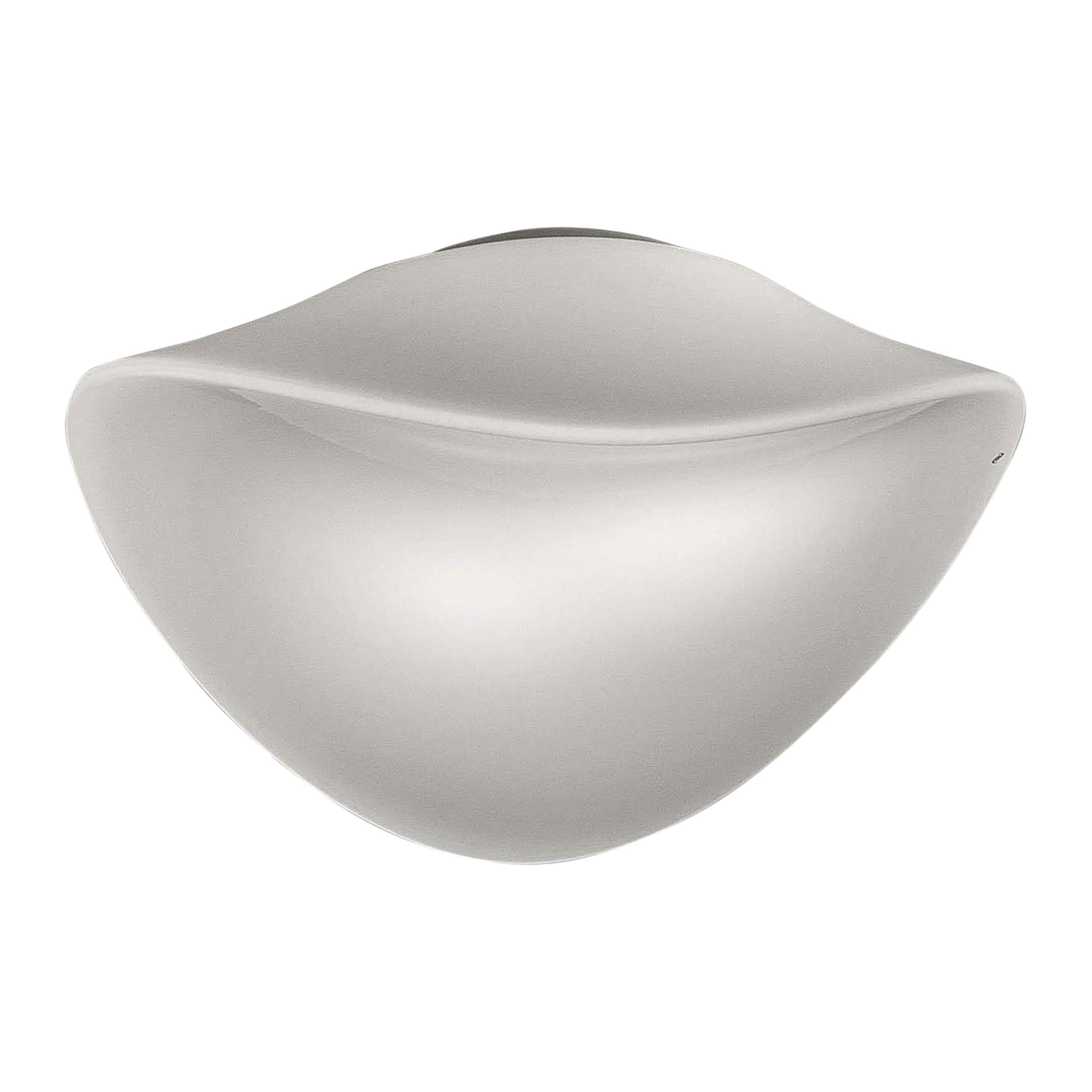 Vistosi Medium Balance Flush Light in White Glass