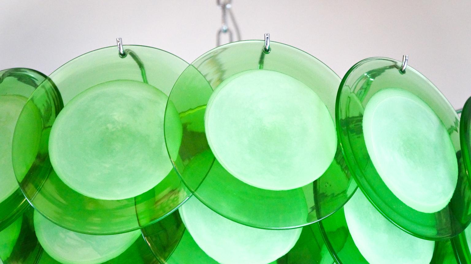 modern green chandelier