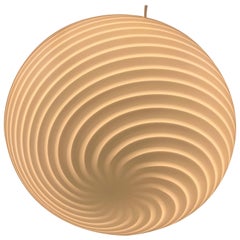 Vistosi Mid-century modern Murano Glass Italian 18 inches Pendant, 1970