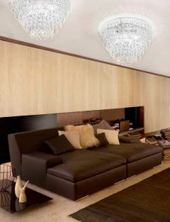 Vistosi Minigiogali Flush Light in Crystal Transparent Glass