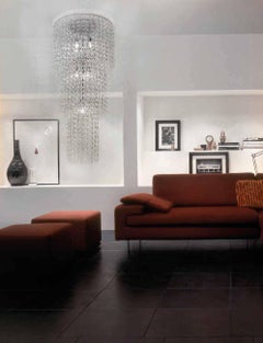 Vistosi Minigiogali Pendant Light in Crystal Transparent Glass