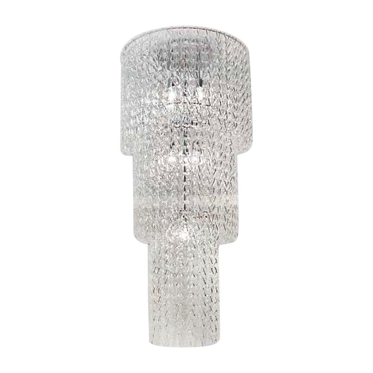 Vistosi Minigiogali Pendant Light in Crystal Transparent Glass For Sale