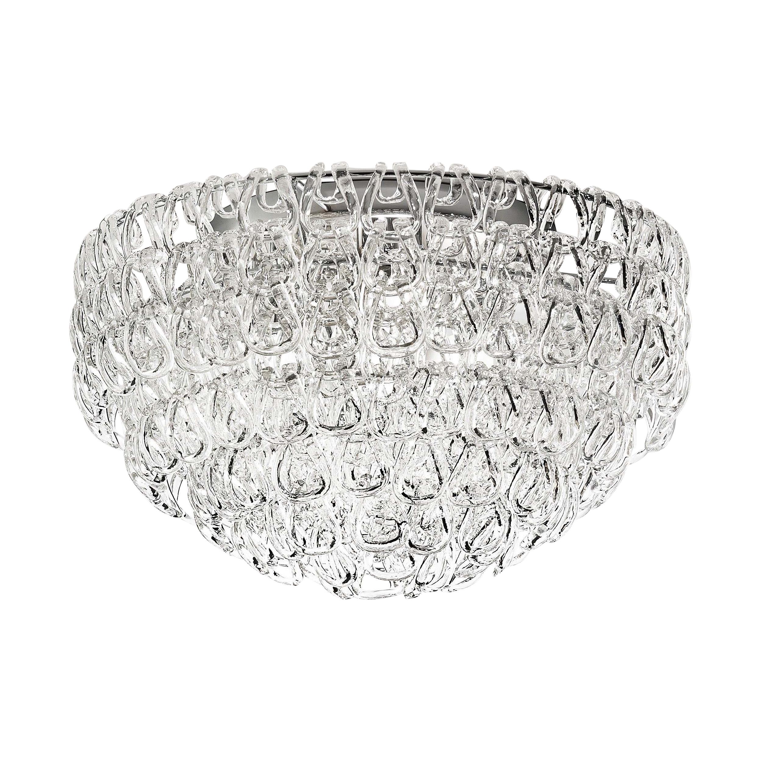 For Sale: Clear (Transparent Crystal) Vistosi MiniGiogali PL 60 Ceiling Light by  Angelo Mangiarotti