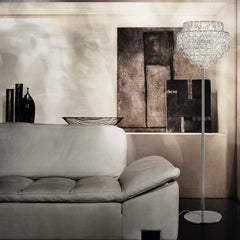 Vistosi MiniGiogali PT Floor Lamp in Glass by Angelo Mangiarotti