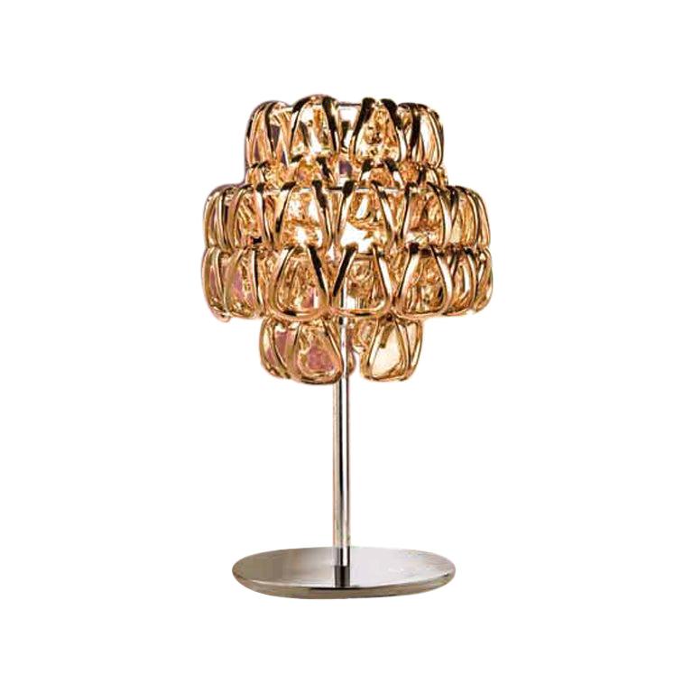 Vistosi Minigiogali Table Lamp in Crystal & Transparent by Angelo Mangiarotti For Sale