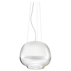 Vistosi Mirage SP LED Pendant Light in Crystal White by Giovanni Barbato