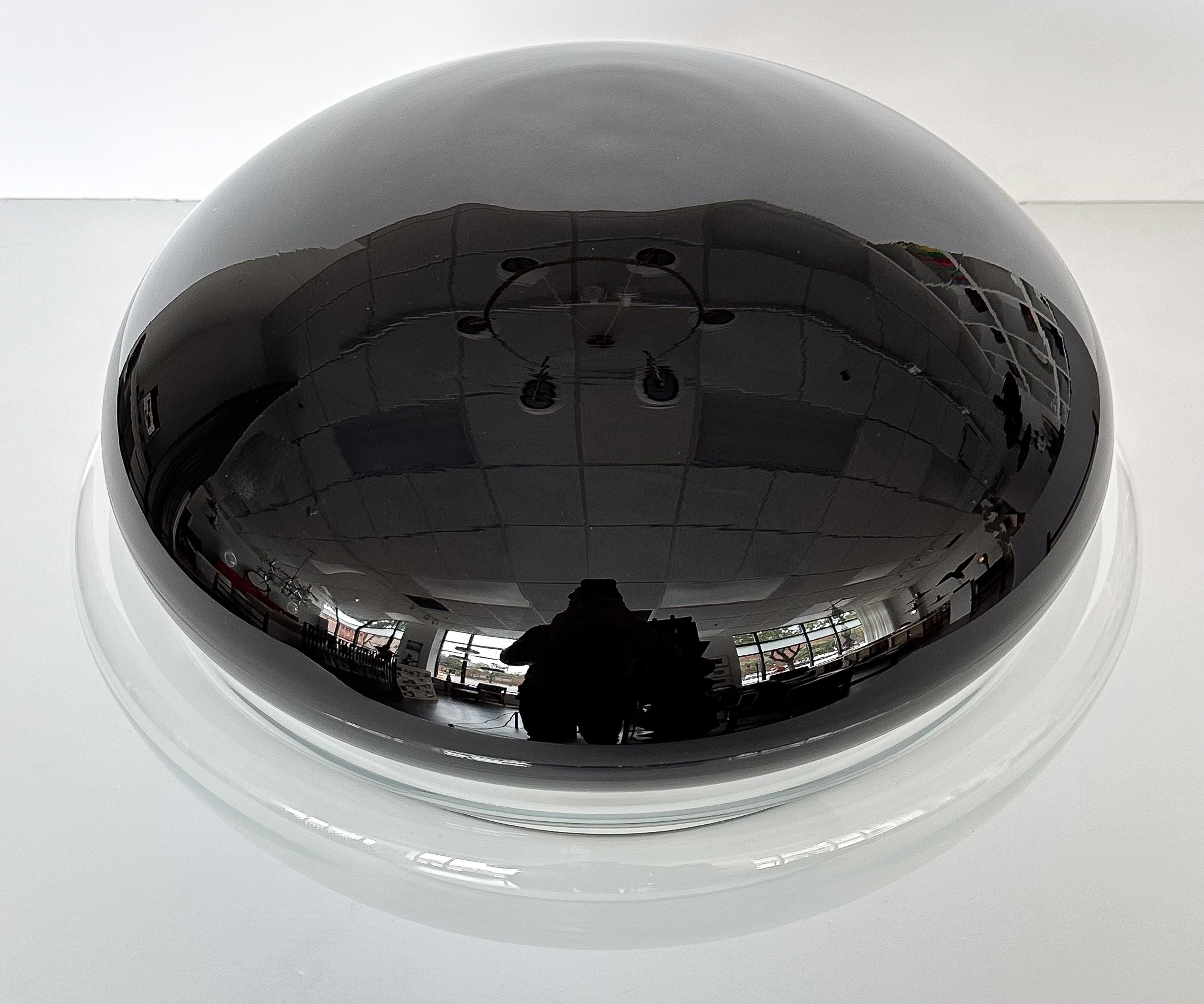 Vistosi „Traro“ Tischlampen aus schwarzem und weißem Glas von Michael Red im Angebot 1