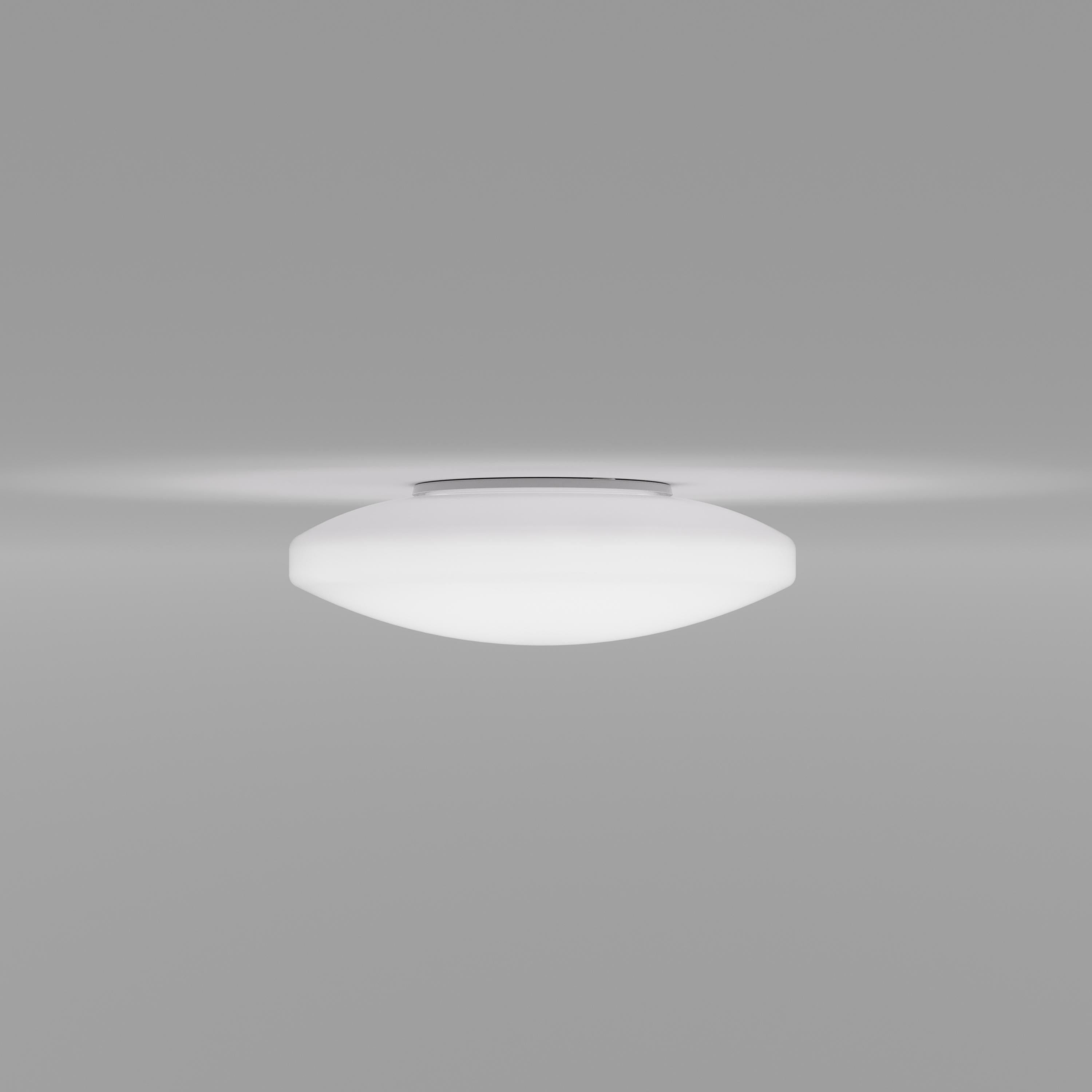 Moris is available in three different sizes. It can be placed both as a ceiling and a wall lamp. The lens shape of the matt finished glass diffuser optimises the light flow.

Specifications:
Material: Glass
Light source: E26 UL
No of bulbs: