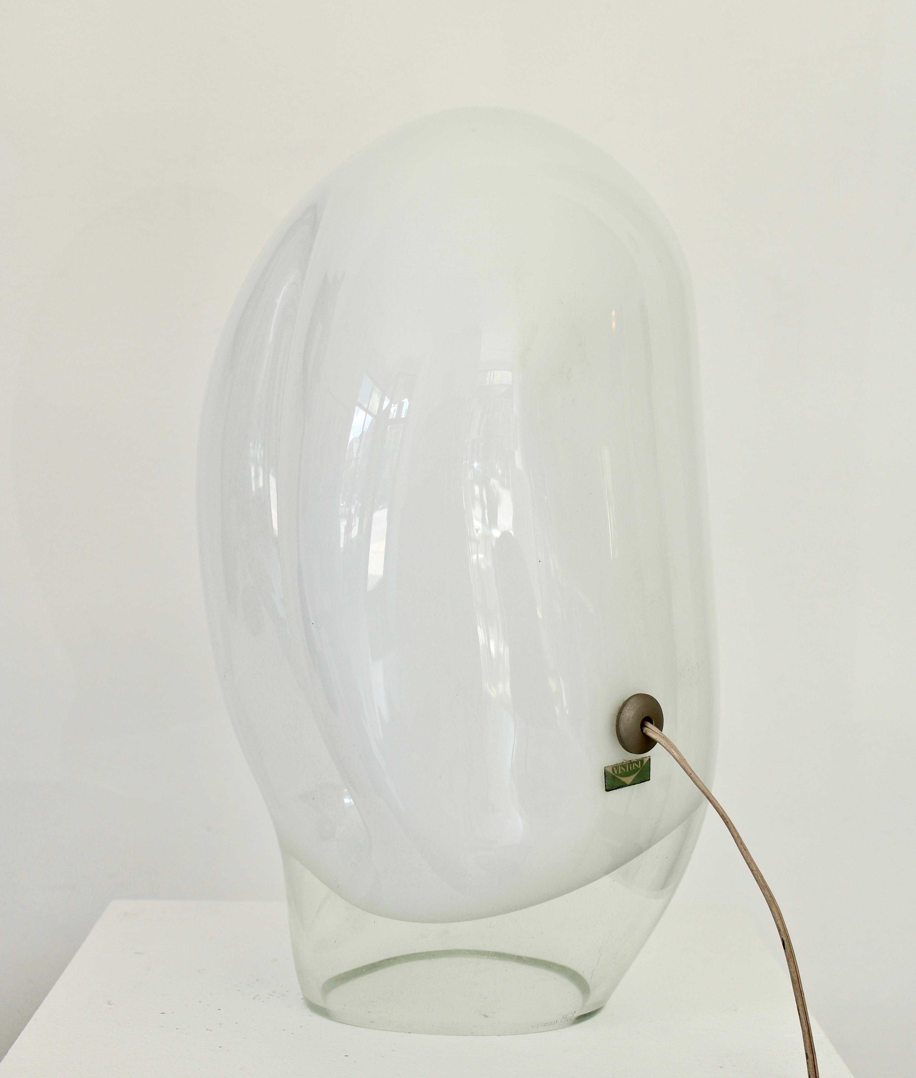 Vistosi Munega Murano Italian Blown Glass Table Lamp Gino Vistosi 1978 5