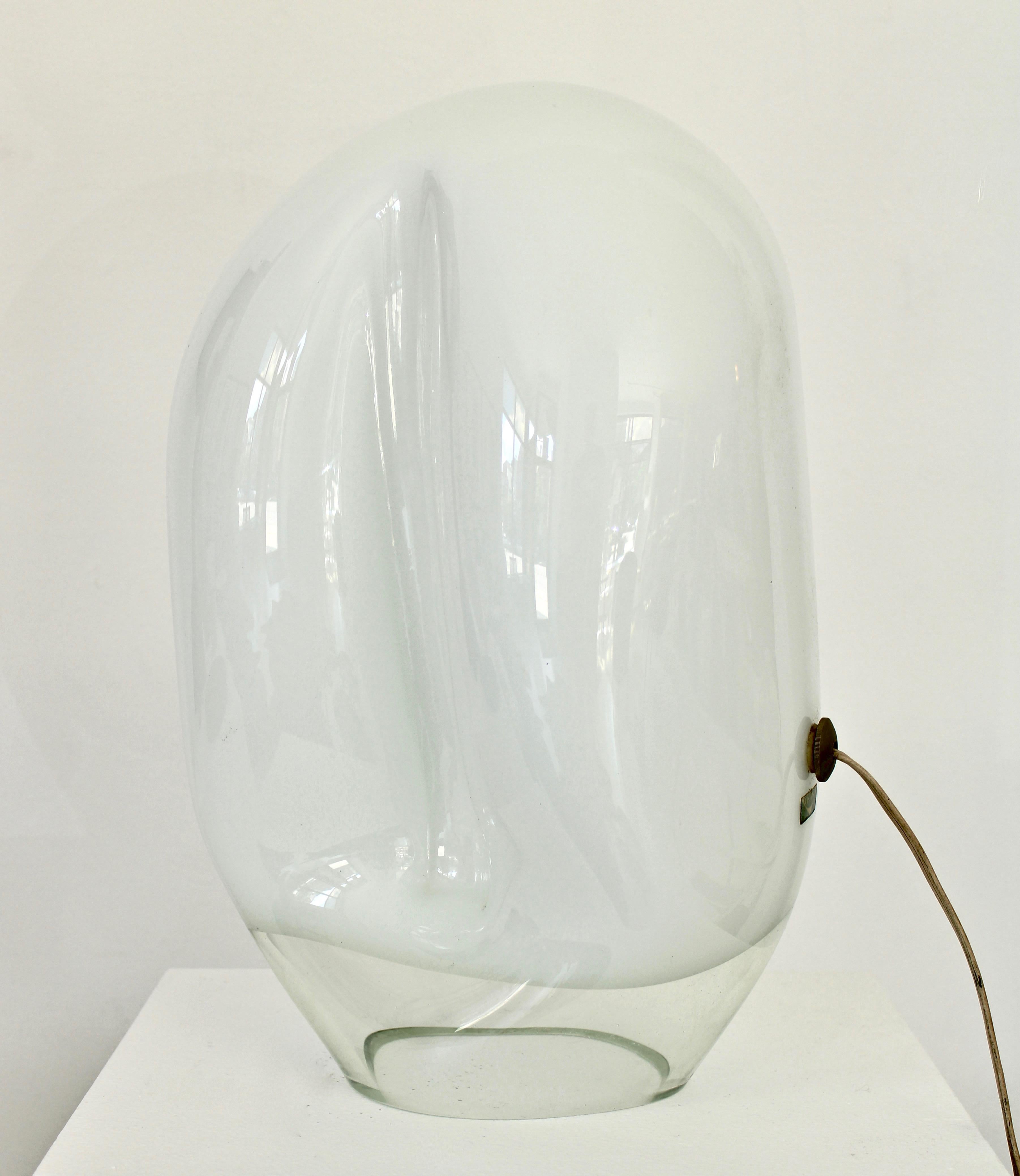 Vistosi Munega Murano Italian Blown Glass Table Lamp Gino Vistosi 1978 6