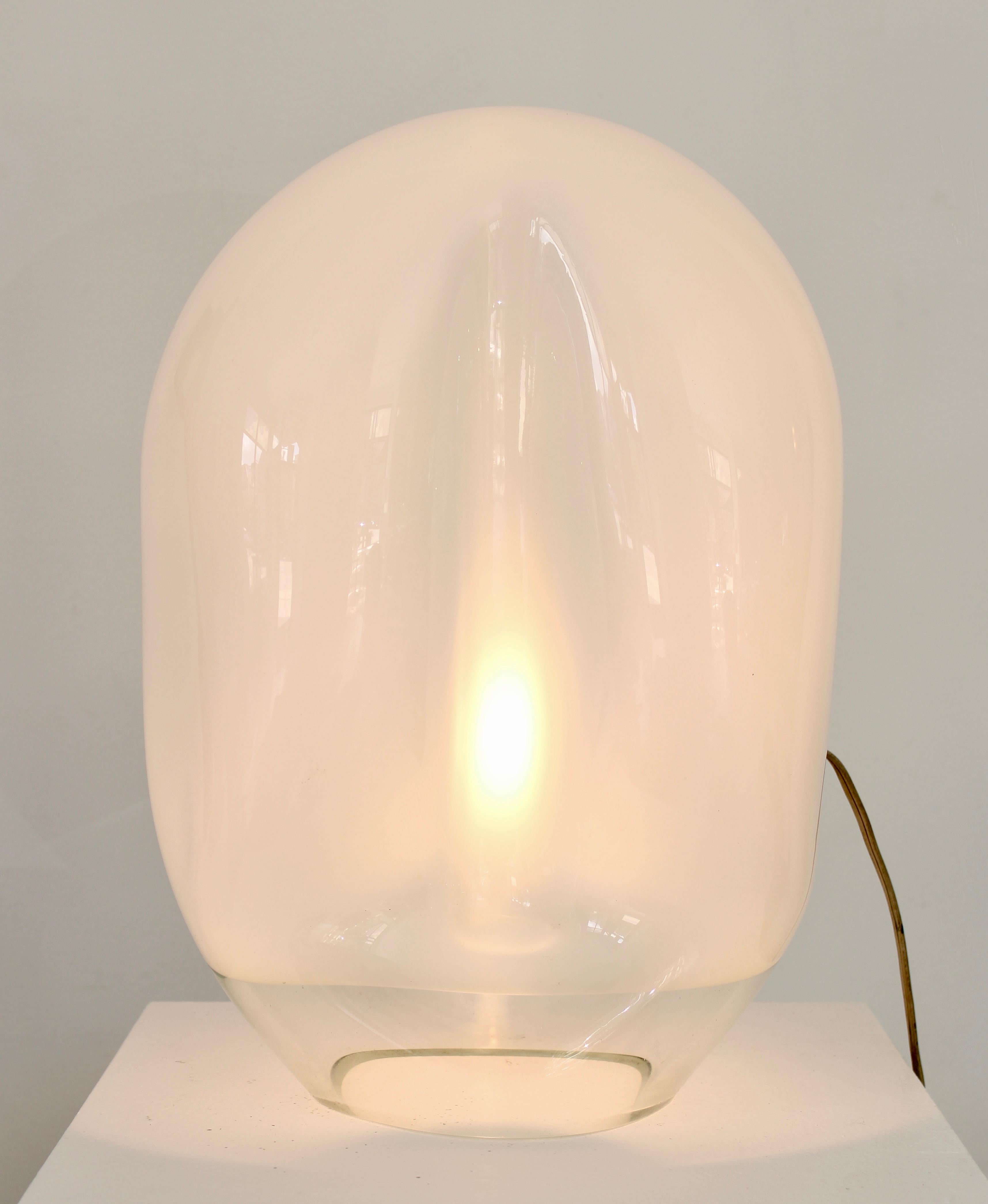 Vistosi Munega Murano Italian Blown Glass Table Lamp Gino Vistosi 1978 In Good Condition In Chicago, IL