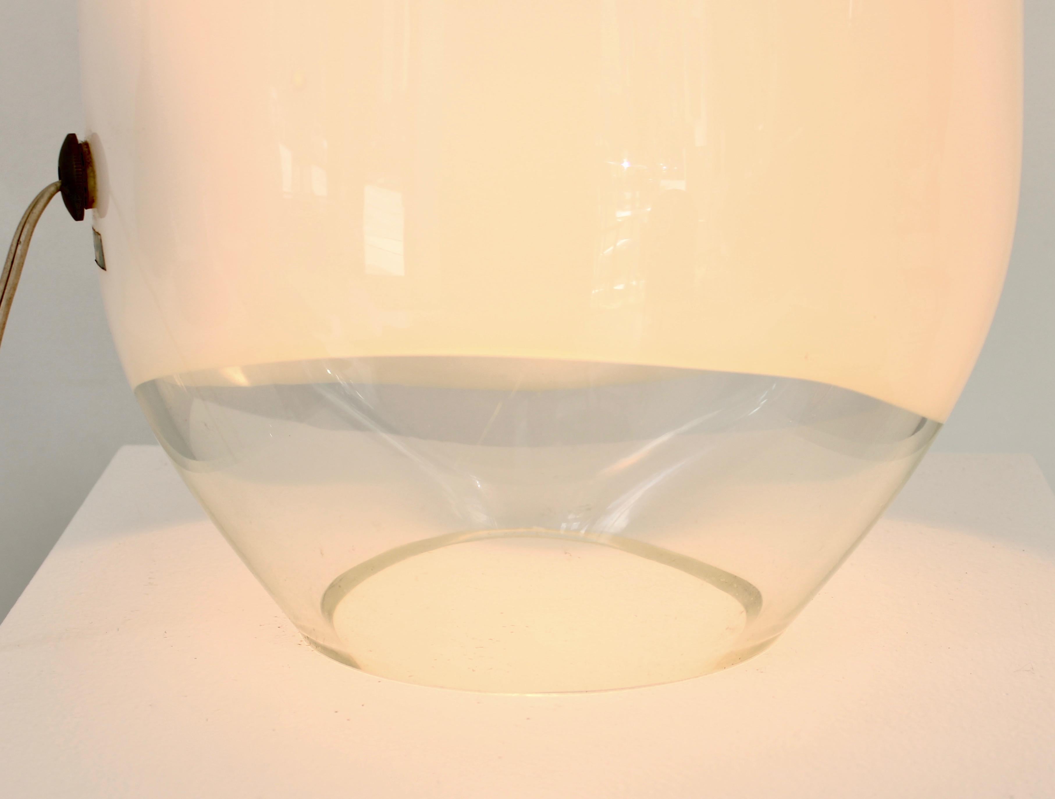Vistosi Munega Murano Italian Blown Glass Table Lamp Gino Vistosi 1978 1