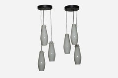 Murano glass Vistosi ceiling suspension, Italy circa 1960s