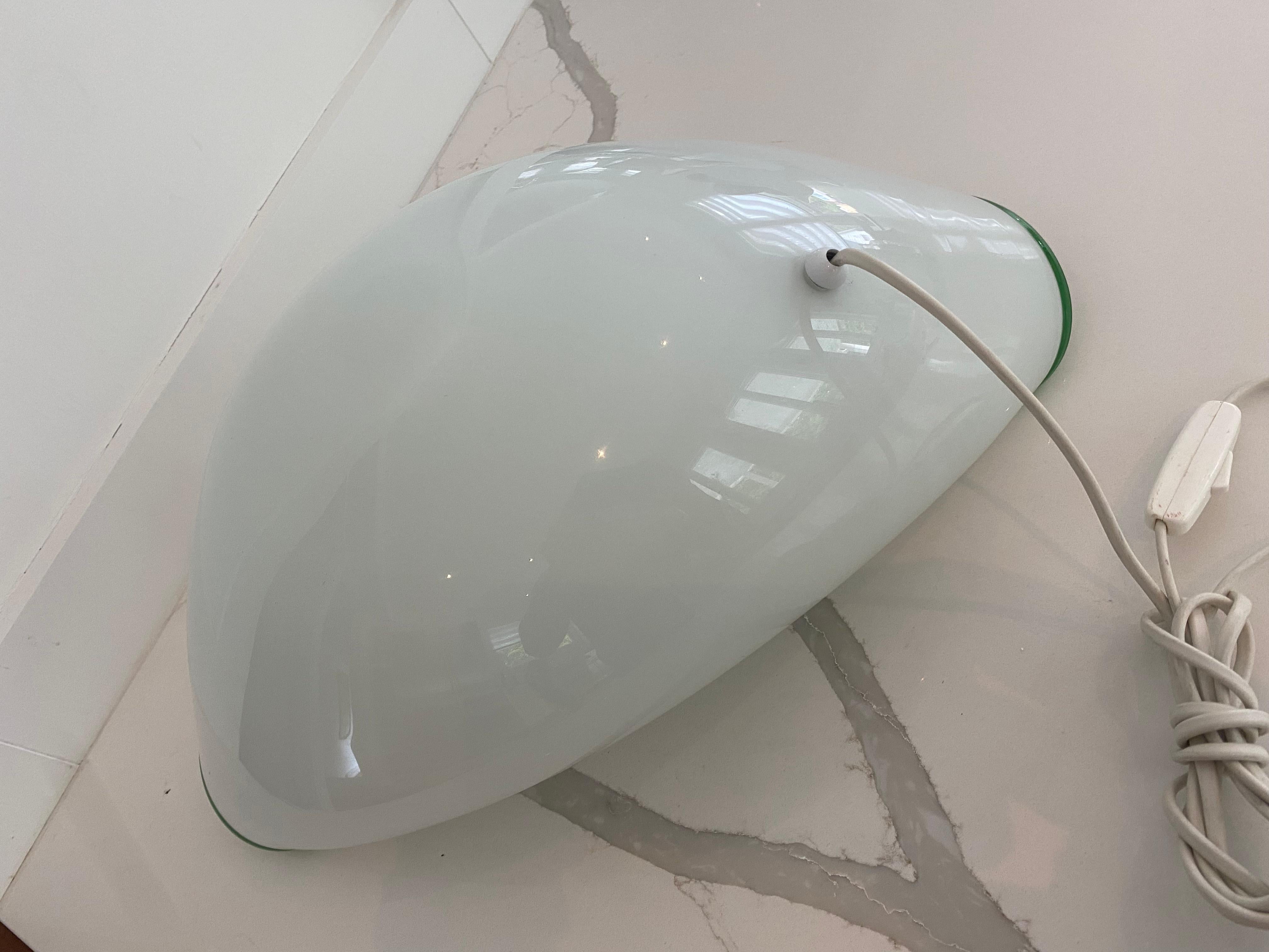 Fatto a mano Vistosi Murano Glass Italy Orsera lampade da tavolo metà secolo scultura biomorfa in vendita