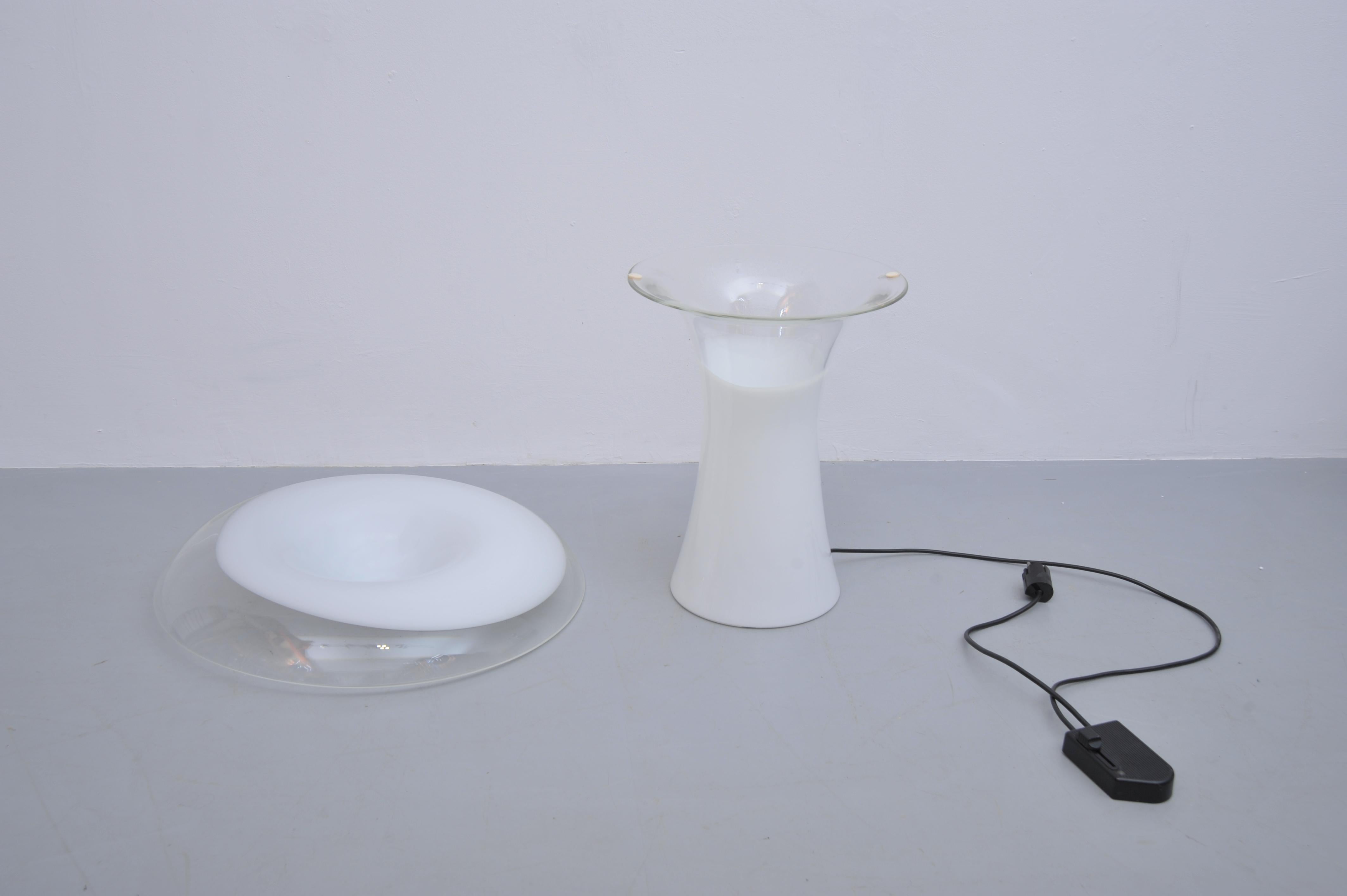 Vistosi Seta de Murano Tischleuchte Glas 1970 siglo XX en venta