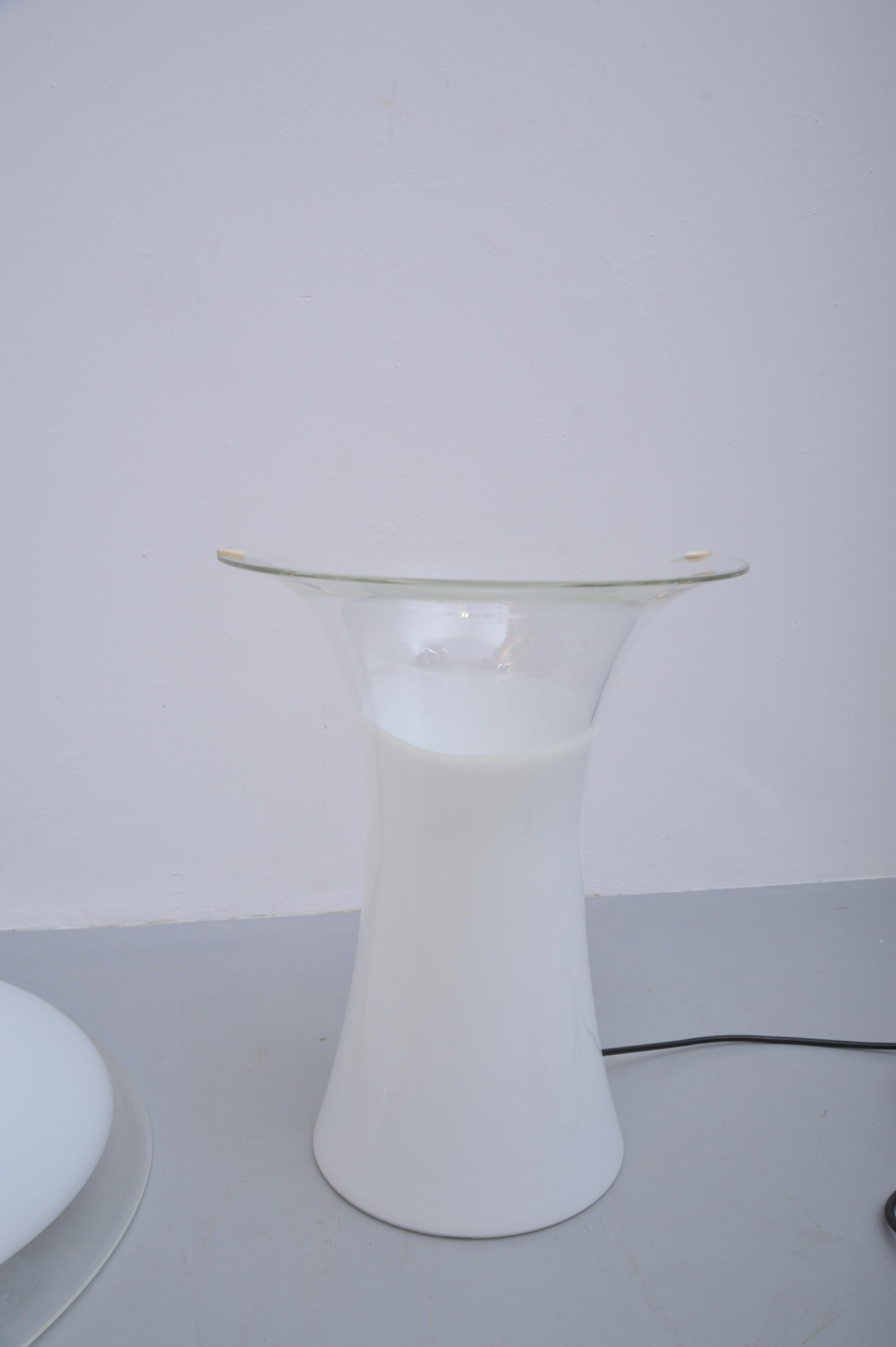 Vistosi Seta de Murano Tischleuchte Glas 1970 Cristal de Murano en venta