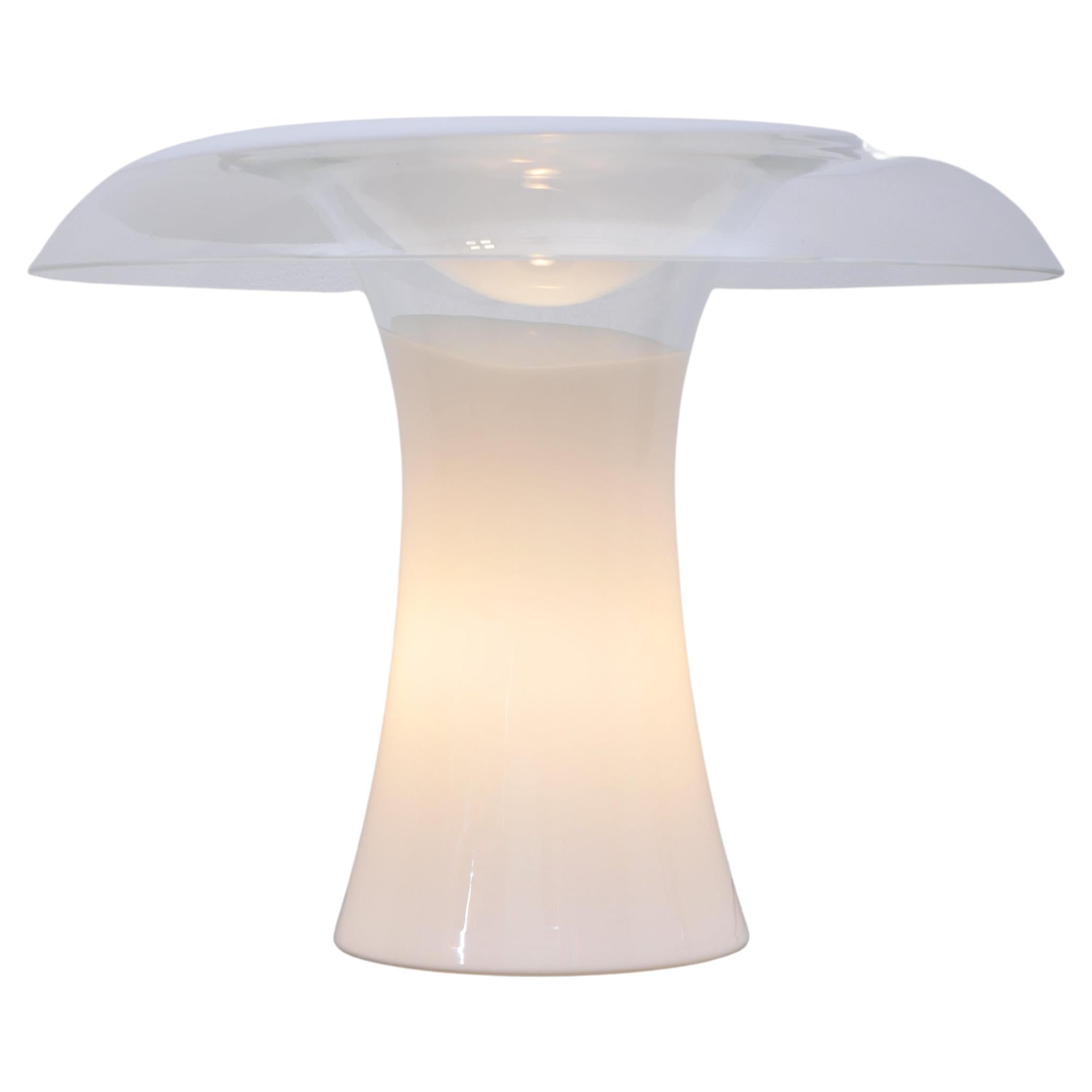 Vistosi Murano Mushroom Tischleuchte Glas 1970