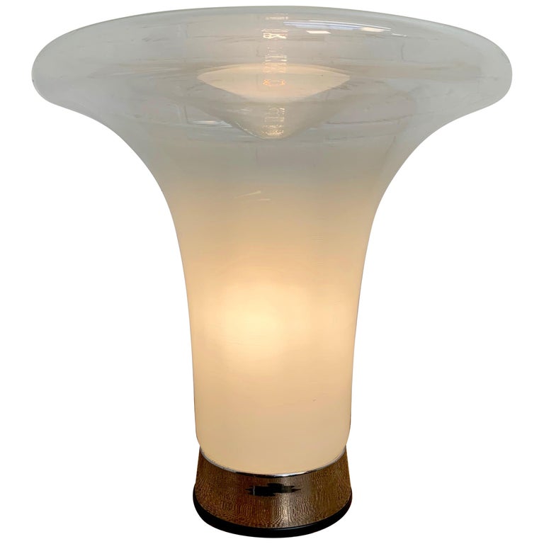 Angelo Mangiarotti Lesbo Table Lamp for Artemide Italian Blown Glass 1960s