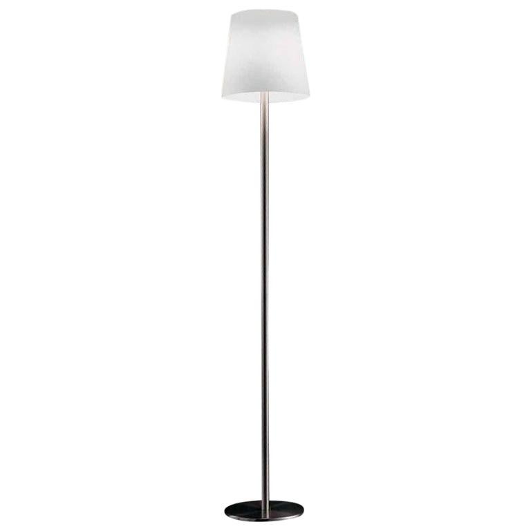 Vistosi Naxos Floor Lamp in White by Vetreria Historic Archive For Sale