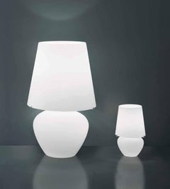Vistosi Naxos Table Lamp in White by Vetreria Historic Archive, Small