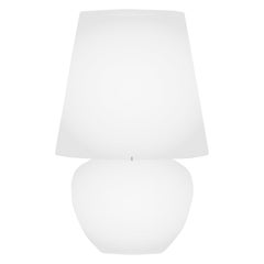 Vistosi Naxos Table Lamp MN in White Satin Glass Finish