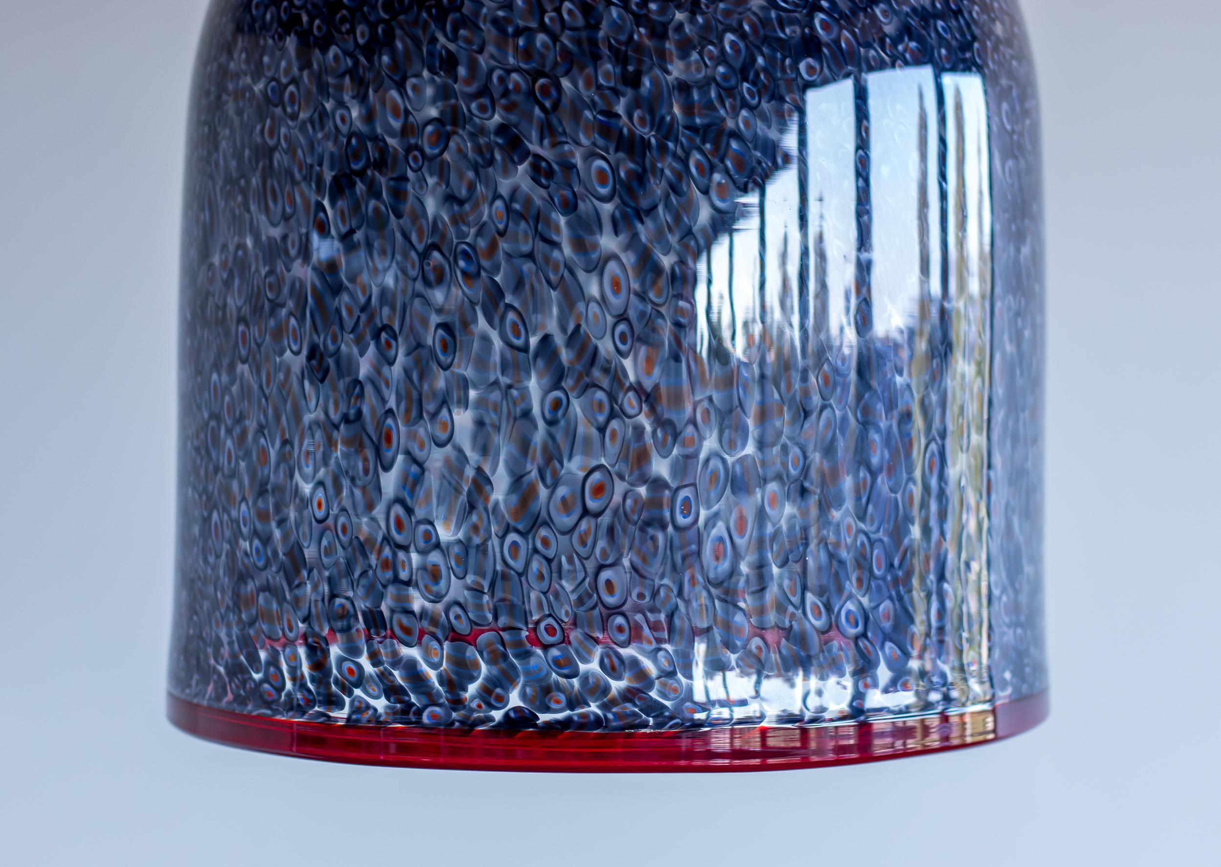 Vistosi Neverino Murano Glass Pendant by Gae Aulenti For Sale 2