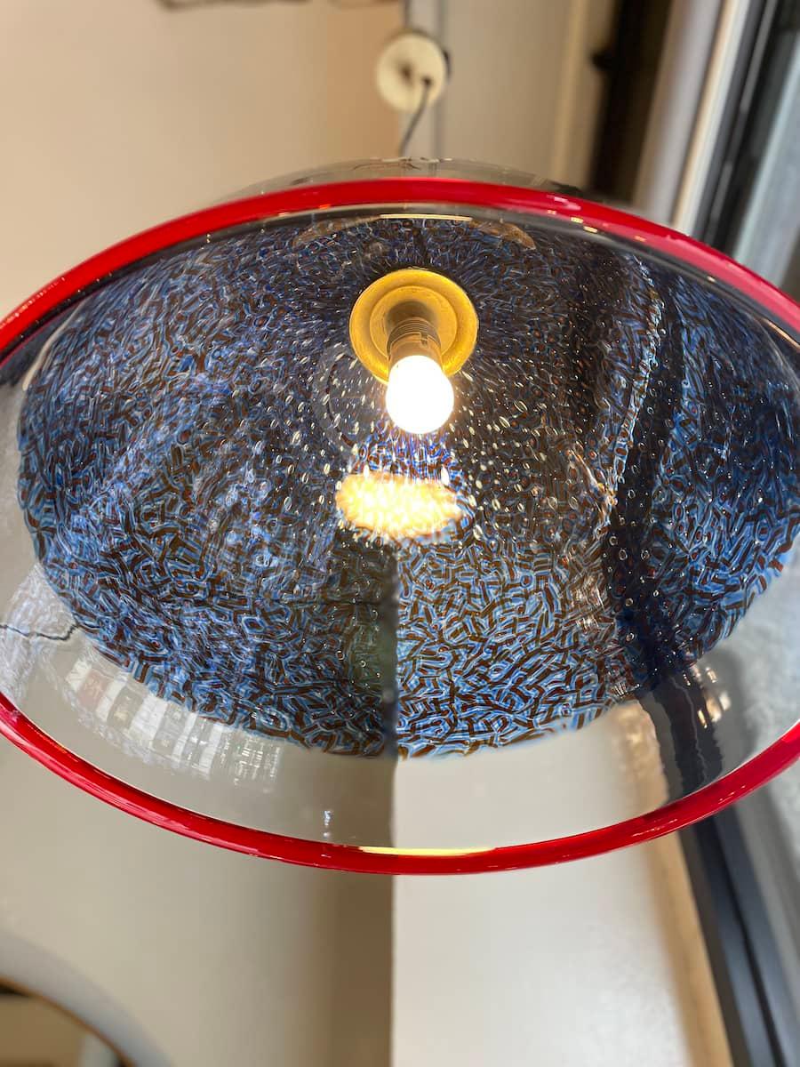 Mid-Century moderno Vistosi Neverrino chandelier, design Gae Aulenti 1960 in vendita